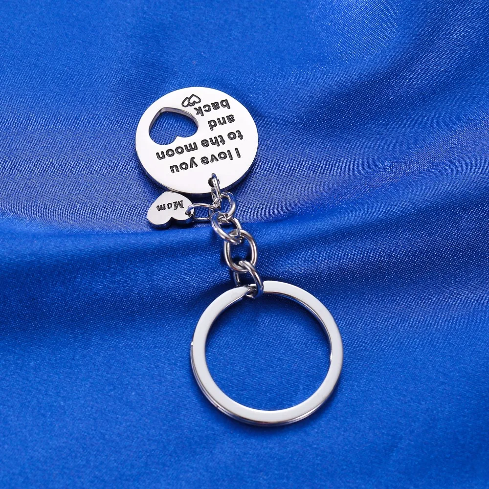 12PC/Lot Family Mothers Mom Keyring Stainless Steel Heart Charms Keychain I Love You To The Moon And Back Key Chain Ring Gifts
12PC/Lot Family Mothers Mom Keyring Stainless Steel Heart Charms Keychain I Love You To The Moon And Back Key Chain Ring Gifts
