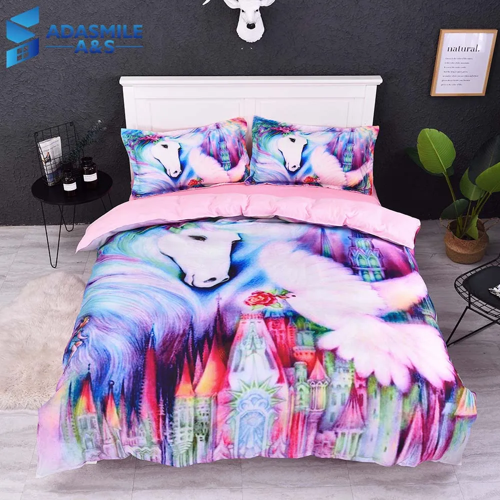 2pcs/3pcs Fairy Horse Bedding Set For Home US Comfortable Zipper Duvet Cover Sets 100% Polyester Reactive Printing Bedding Set
2pcs/3pcs Fairy Horse Bedding Set For Home US Comfortable Zipper Duvet Cover Sets 100% Polyester Reactive Printing Bedding Set