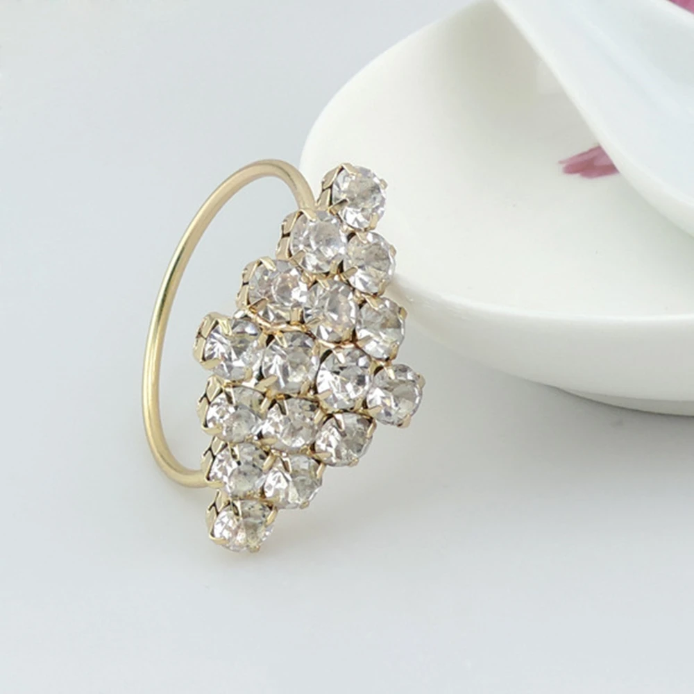 12 шт./лот кольцо для салфеток с кристаллами и бриллиантами высококлассное отелей