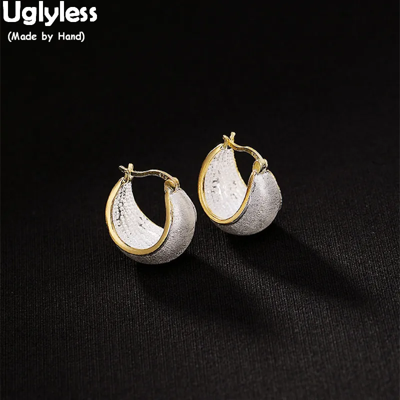 Uglyless Real Solid 925 Silver Ear Hoops Women New Design Fine Jewelry Luxury Gold Plated Fashion Dress Earrings Anti Allergy
Uglyless Real Solid 925 Silver Ear Hoops Women New Design Fine Jewelry Luxury Gold Plated Fashion Dress Earrings Anti Allergy