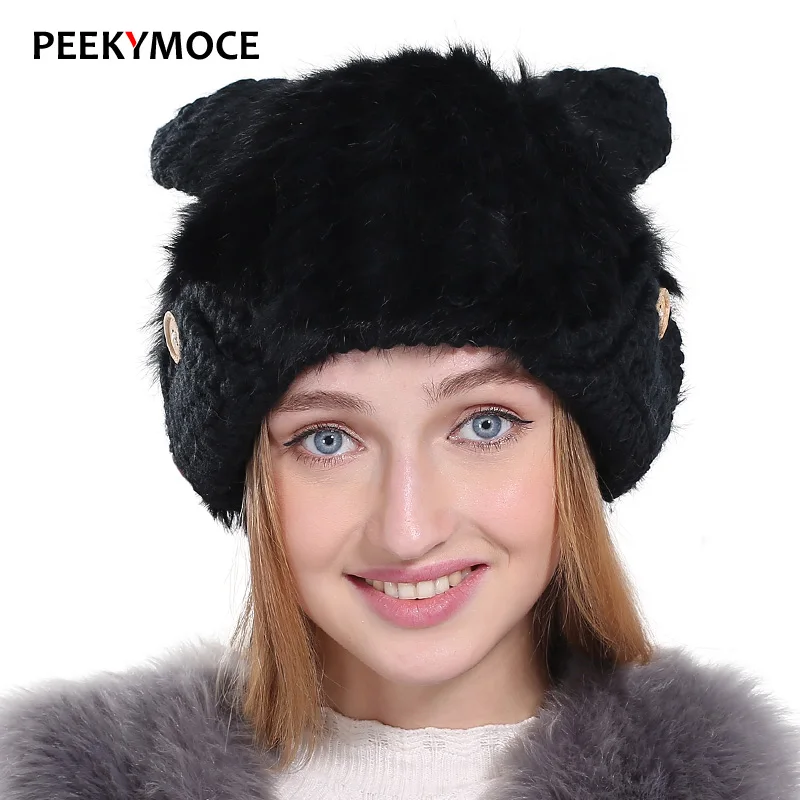 Новинка дизайнерские шапки Peekymoce для женщин и девушек осенне зимняя шапка из