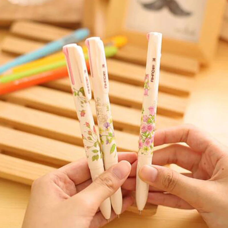 4 In 1 Colored Ballpoint Pen Floral Pens Kawaii Stationery Writing Pens 0.5mm Office School Supplies Ink Black Green Blue Red
4 In 1 Colored Ballpoint Pen Floral Pens Kawaii Stationery Writing Pens 0.5mm Office School Supplies Ink Black Green Blue Red