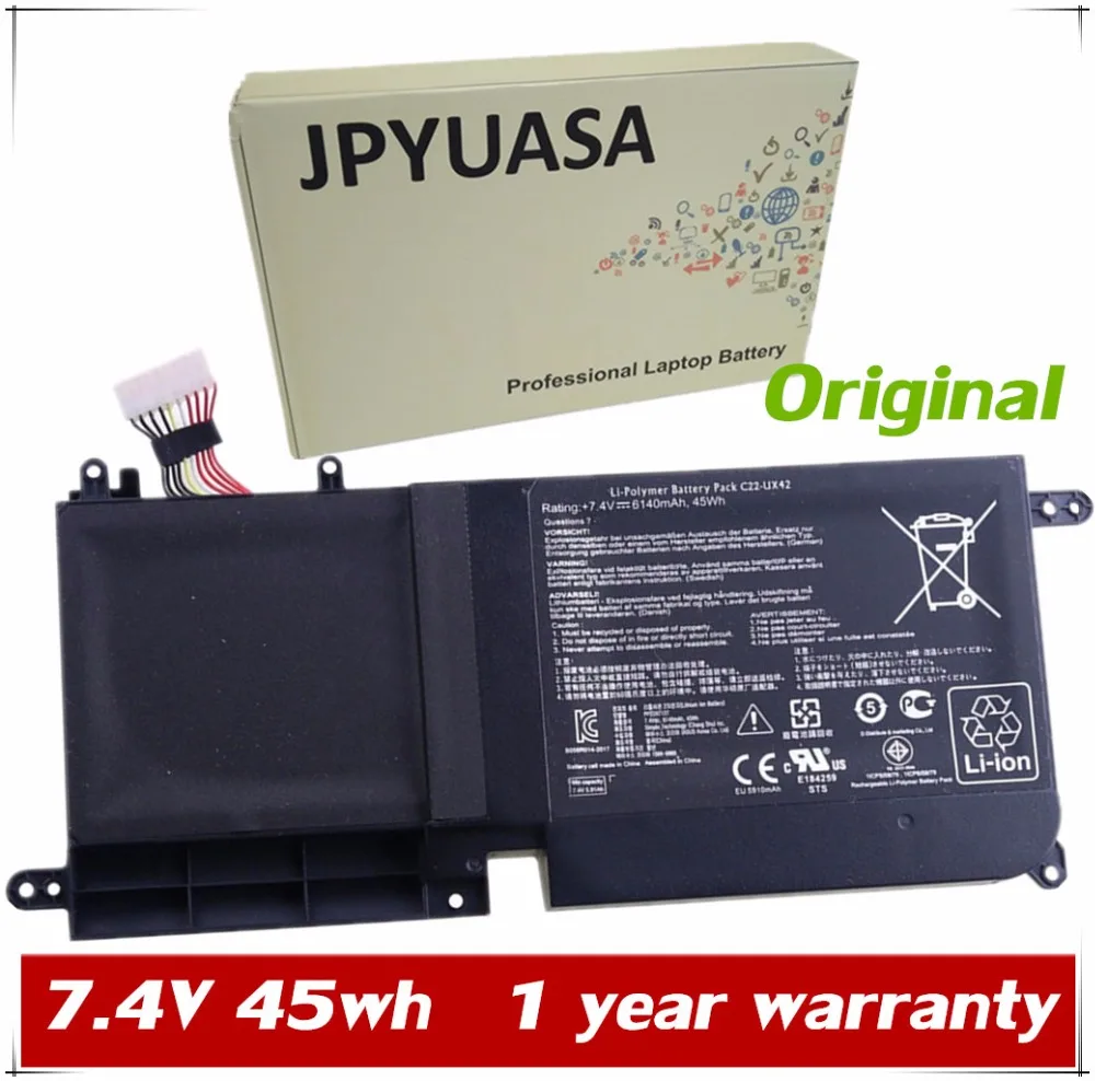 7XINbox 7.4V 45wh 6140mAh C22-UX42 Laptop Battery For ASUS Zenbook UX42 UX42E3537VS-SL UX42E3517VS-SL UX42E3317VS-SL UX42A
7XINbox 7.4V 45wh 6140mAh C22-UX42 Laptop Battery For ASUS Zenbook UX42 UX42E3537VS-SL UX42E3517VS-SL UX42E3317VS-SL UX42A