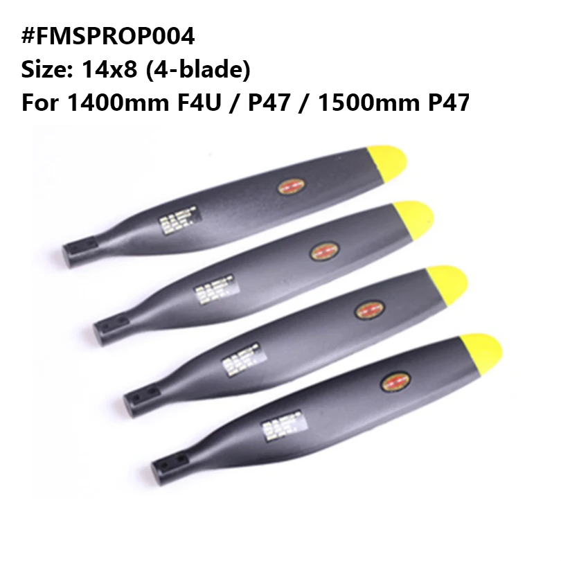FMS 1400mm 1.4m F4U Corsair P47 Thunderbolt Propeller 14x8 inch 4 blade PROP004 RC Airplane Model Hobby Plane Aircraft Parts
FMS 1400mm 1.4m F4U Corsair P47 Thunderbolt Propeller 14x8 inch 4 blade PROP004 RC Airplane Model Hobby Plane Aircraft Parts