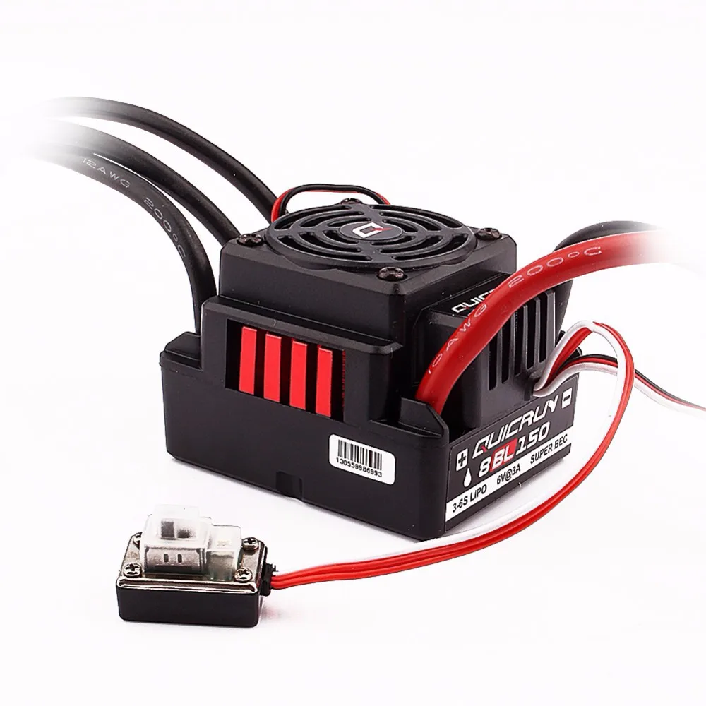 Original Hobbywing Quicrun 8BL150 Brushless Waterproof Sensorless 150A ESC with LED Program Box Rock Crawler ESC For 1/8 Rc Car
Original Hobbywing Quicrun 8BL150 Brushless Waterproof Sensorless 150A ESC with LED Program Box Rock Crawler ESC For 1/8 Rc Car