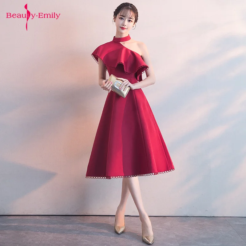 Женское вечернее платье Beauty Emily, короткое Кружевное платье на одно плечо, без рукавов, с рюшами, на лето, 2019
Женское вечернее платье Beauty Emily, короткое Кружевное платье на одно плечо, без рукавов, с рюшами, на лето, 2019