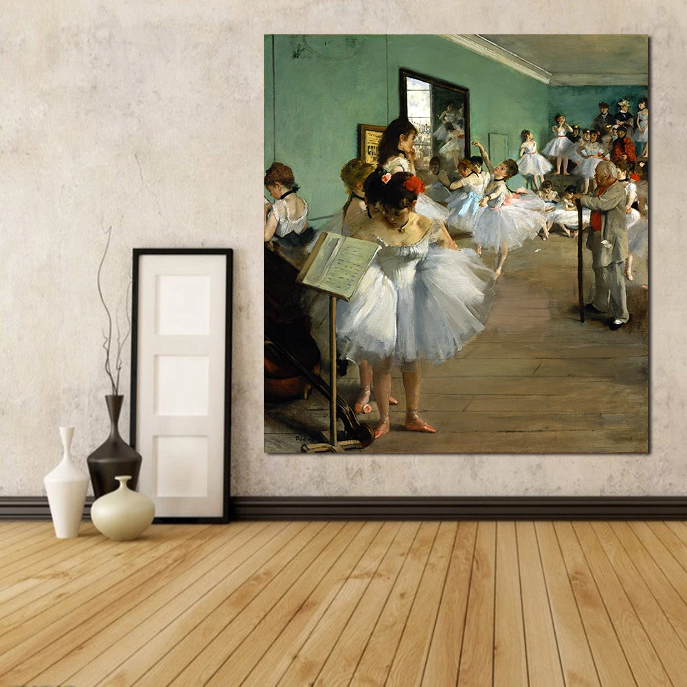 JQHYART Figure Canvas Art Edgar Degas The Dance Class Classical Wall Pictures For Living Room Home Decor Printed Painting
JQHYART Figure Canvas Art Edgar Degas The Dance Class Classical Wall Pictures For Living Room Home Decor Printed Painting