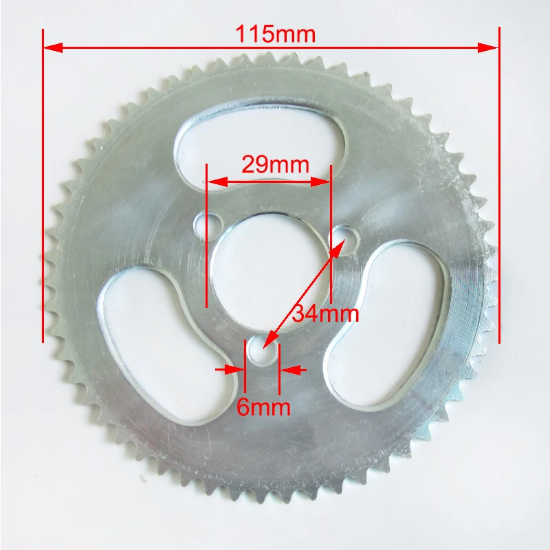 55 Tooth 29mm Rear Chain Sprocket for Small Dolphin Electric Scooter Mini Moto fit 25H Chain
55 Tooth 29mm Rear Chain Sprocket for Small Dolphin Electric Scooter Mini Moto fit 25H Chain