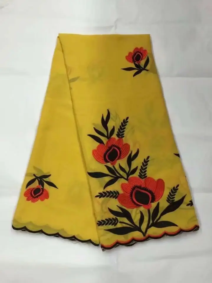 5 Yards/pc Hot sale flower embroidery design african yellow cotton fabric swiss voile lace for clothes JC17-1
5 Yards/pc Hot sale flower embroidery design african yellow cotton fabric swiss voile lace for clothes JC17-1