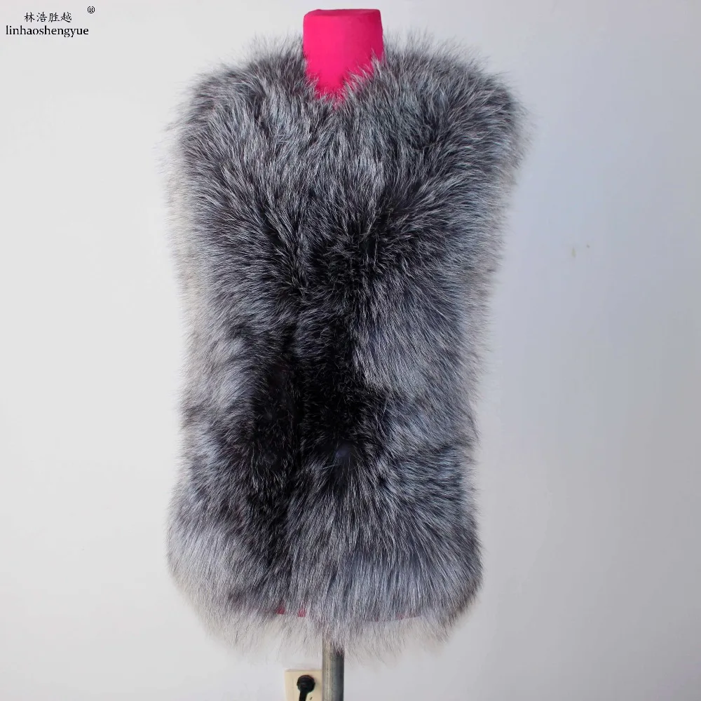 Linhaoshengyue Silver Fox Round Collar Leather Real Fox Fur Vest Natural Fur,In Winter, Warm Coat
Linhaoshengyue Silver Fox Round Collar Leather Real Fox Fur Vest Natural Fur,In Winter, Warm Coat