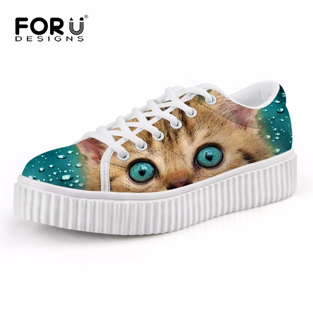 FORUDESIGNS 2017 Autumn Women Flat Shoes Cute Animal Cat Creepers Female Lace-up Shoes Casual Woman Flats Platform Comfort Shoes
FORUDESIGNS 2017 Autumn Women Flat Shoes Cute Animal Cat Creepers Female Lace-up Shoes Casual Woman Flats Platform Comfort Shoes