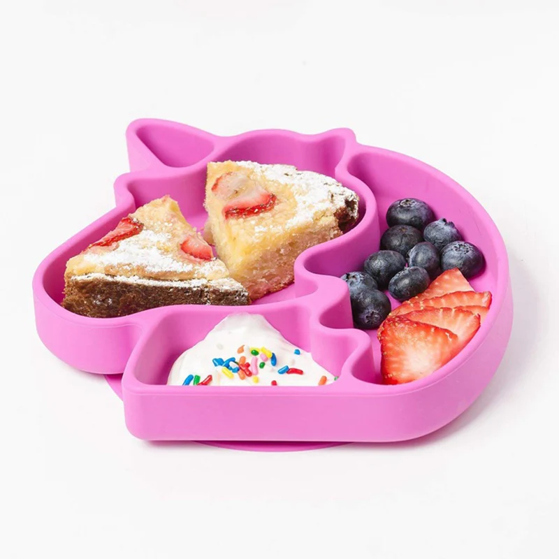 Baby unicorn silicone dish suction feeding plate for baby toddlers non slip divided tableware plate feeding container placemat
Baby unicorn silicone dish suction feeding plate for baby toddlers non slip divided tableware plate feeding container placemat