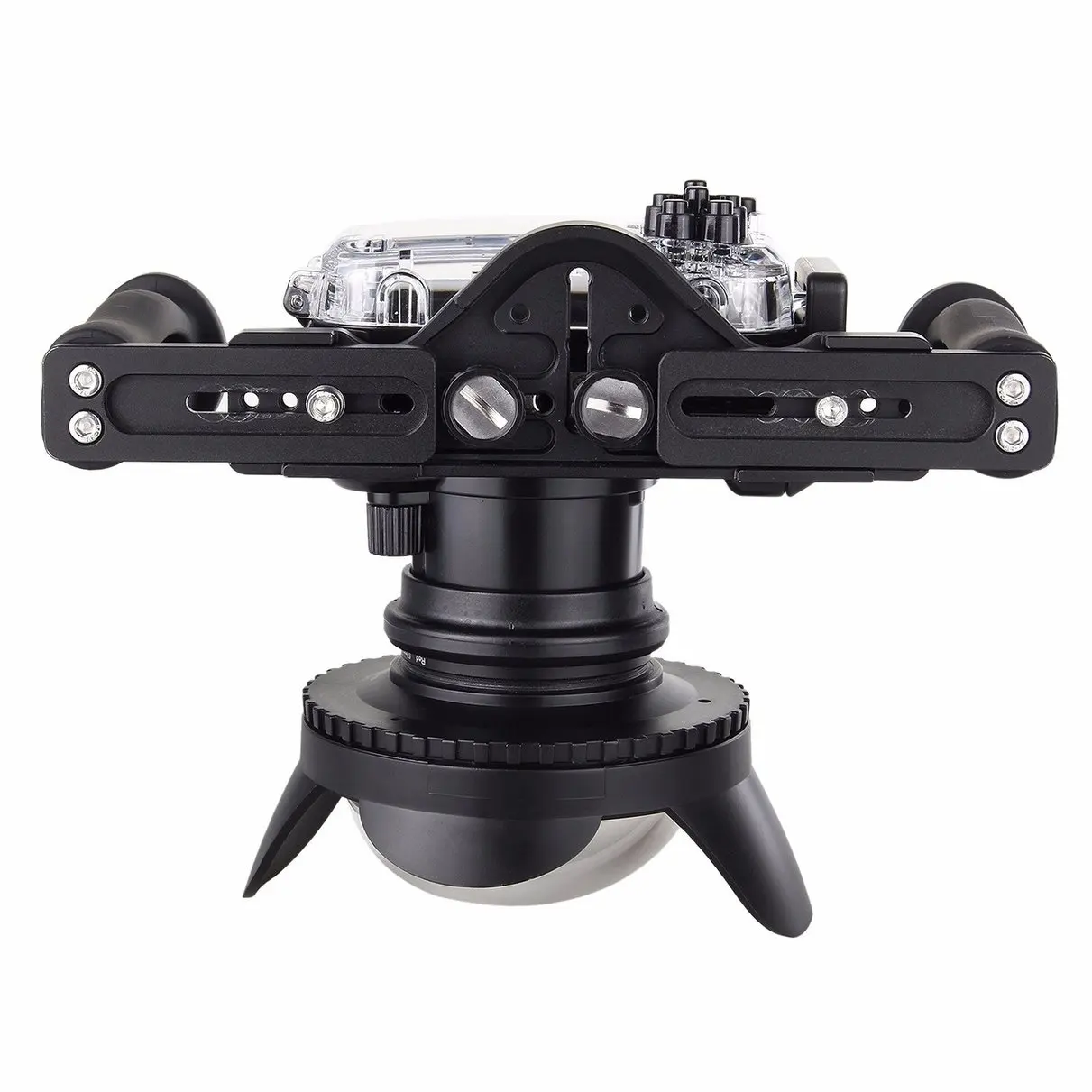 40M Underwater Waterproof Camera Housing Diving Case for Sony RX100 IV M4 + Red Filter + Fisheye Lens + Two Hands Aluminium Tray
40M Underwater Waterproof Camera Housing Diving Case for Sony RX100 IV M4 + Red Filter + Fisheye Lens + Two Hands Aluminium Tray