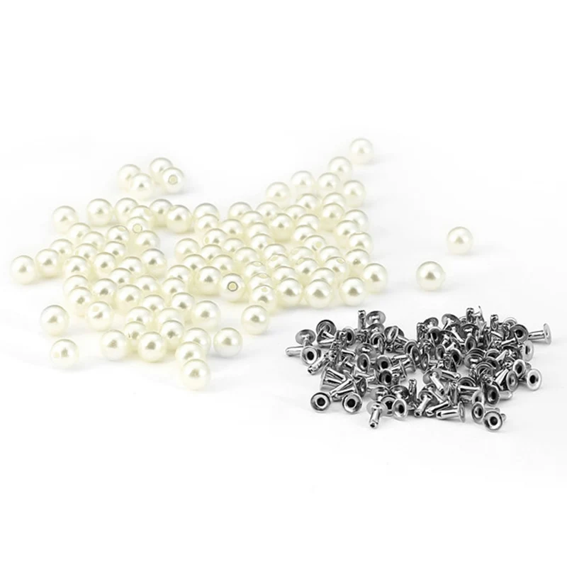 DIY Decorations Acrylic 6mm Leather Sewing Tools Iron Clothes 100Set Shoes Bag Pearls Rivets
DIY Decorations Acrylic 6mm Leather Sewing Tools Iron Clothes 100Set Shoes Bag Pearls Rivets
