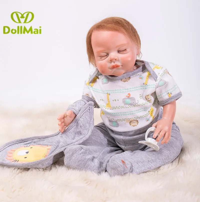 Кукла DollMai, 20 дюймов, 50 см, reborn Baby, кукла для девочки, силиконовая виниловая кукла, reborn для детей, подарок для принцессы, bebes reborn bonecas
Кукла DollMai, 20 дюймов, 50 см, reborn Baby, кукла для девочки, силиконовая виниловая кукла, reborn для детей, подарок для принцессы, bebes reborn bonecas