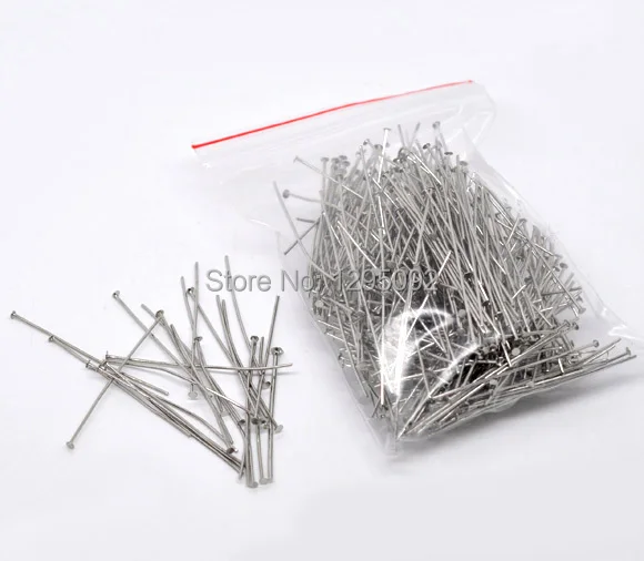 100Pcs Flat Head Pins Alloy Silver Tone Jewelry DIY Findings Charms 45x0.7mm (21gauge)
100Pcs Flat Head Pins Alloy Silver Tone Jewelry DIY Findings Charms 45x0.7mm (21gauge)