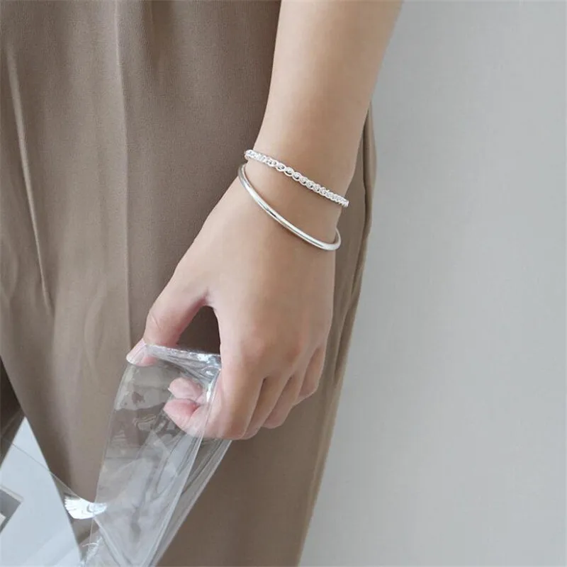 Высококачественные ювелирные браслеты из стерлингового серебра для женщин