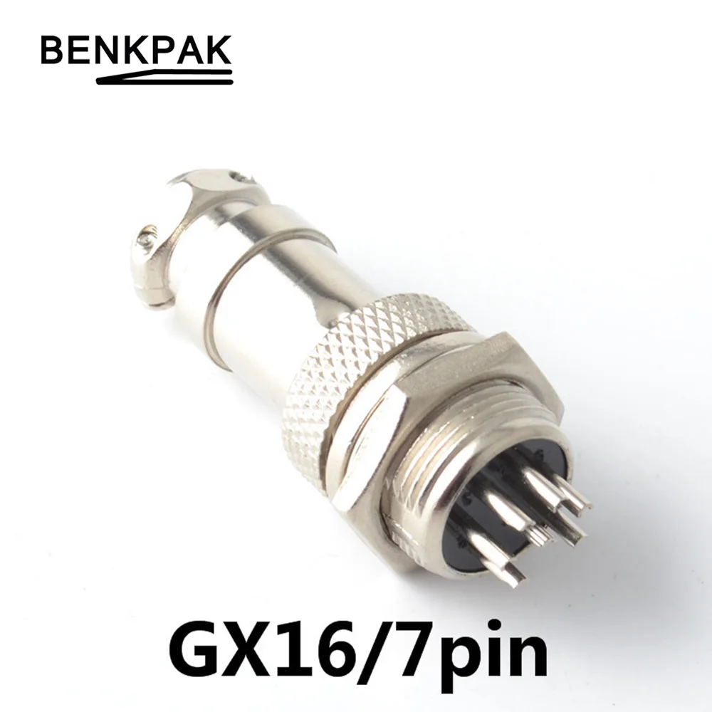 1Set GX16 7Pin 7P 16MM Male & Female Wire Panel Connector Circular Aviation Connector Socket Plug
1Set GX16 7Pin 7P 16MM Male & Female Wire Panel Connector Circular Aviation Connector Socket Plug