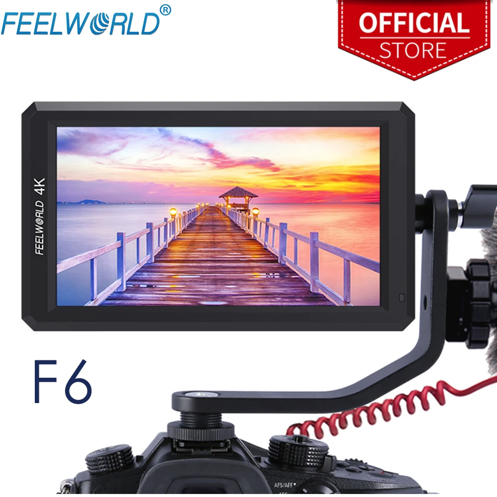 FEELWORLD F6 5.7" On Camera Field DSLR Monitor 1920X1080 4K HDMI Peaking Focus Assist Ultra-thin With Tilt Arm Power Output
FEELWORLD F6 5.7" On Camera Field DSLR Monitor 1920X1080 4K HDMI Peaking Focus Assist Ultra-thin With Tilt Arm Power Output