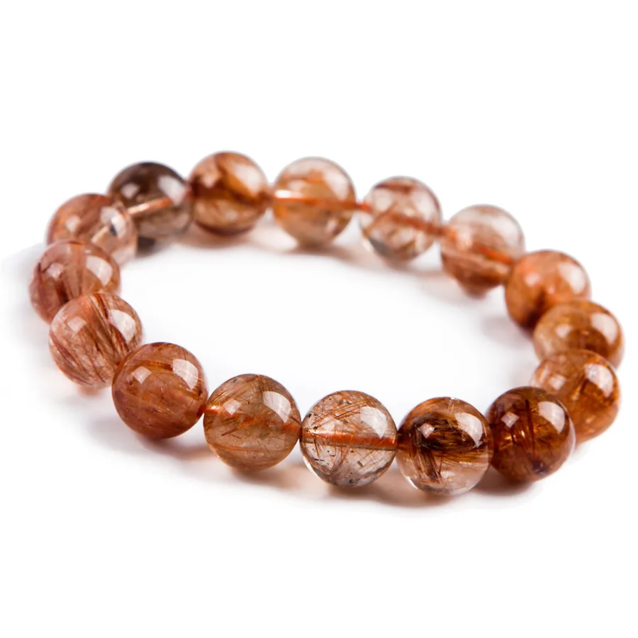 Natural Genuine Copper Needle Rutilated Quartz Crystal Mens Jewerly Stretch Bracelet 12mm
Natural Genuine Copper Needle Rutilated Quartz Crystal Mens Jewerly Stretch Bracelet 12mm
