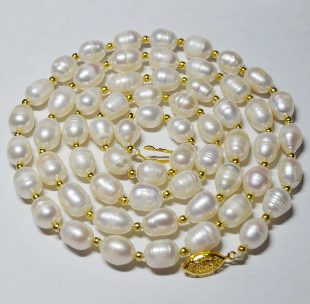fine jewelry New genuine natural white rice South China Sea pearl necklace 35 inches
fine jewelry New genuine natural white rice South China Sea pearl necklace 35 inches