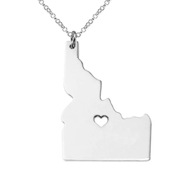 New Idaho Map Necklace Gold Silver Color Stainless Steel Idaho Map Pendant Necklace Map Memorial Jewellery
New Idaho Map Necklace Gold Silver Color Stainless Steel Idaho Map Pendant Necklace Map Memorial Jewellery