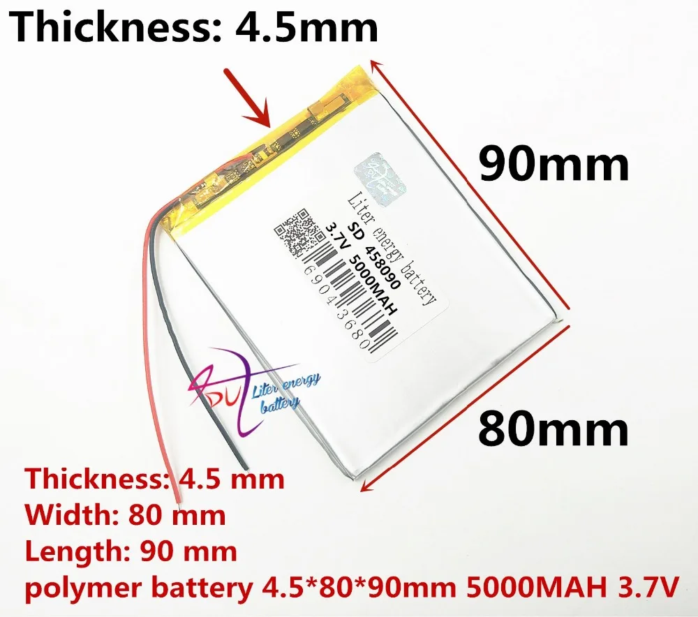 best battery brand Size 458090 3.7V 5000mah Lithium polymer Battery with Protection 7 inch Tablet PC
best battery brand Size 458090 3.7V 5000mah Lithium polymer Battery with Protection 7 inch Tablet PC