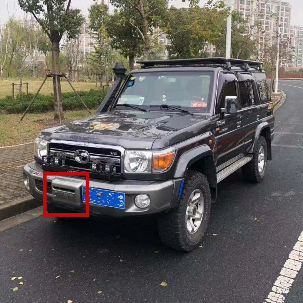 Для Toyota Land Cruiser FJ76 GRJ76 FJ78 FJ79 LC76 LC78 LC79 переднего бампера тягово лебедка накладка из