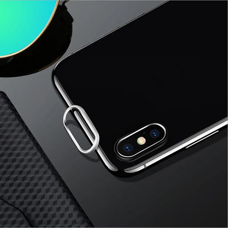Luxury Rear Camera Guard Circle Metal Lens Protector Case Cover Ring Bumper for Mobile iphone X lens Protection | Мобильные телефоны