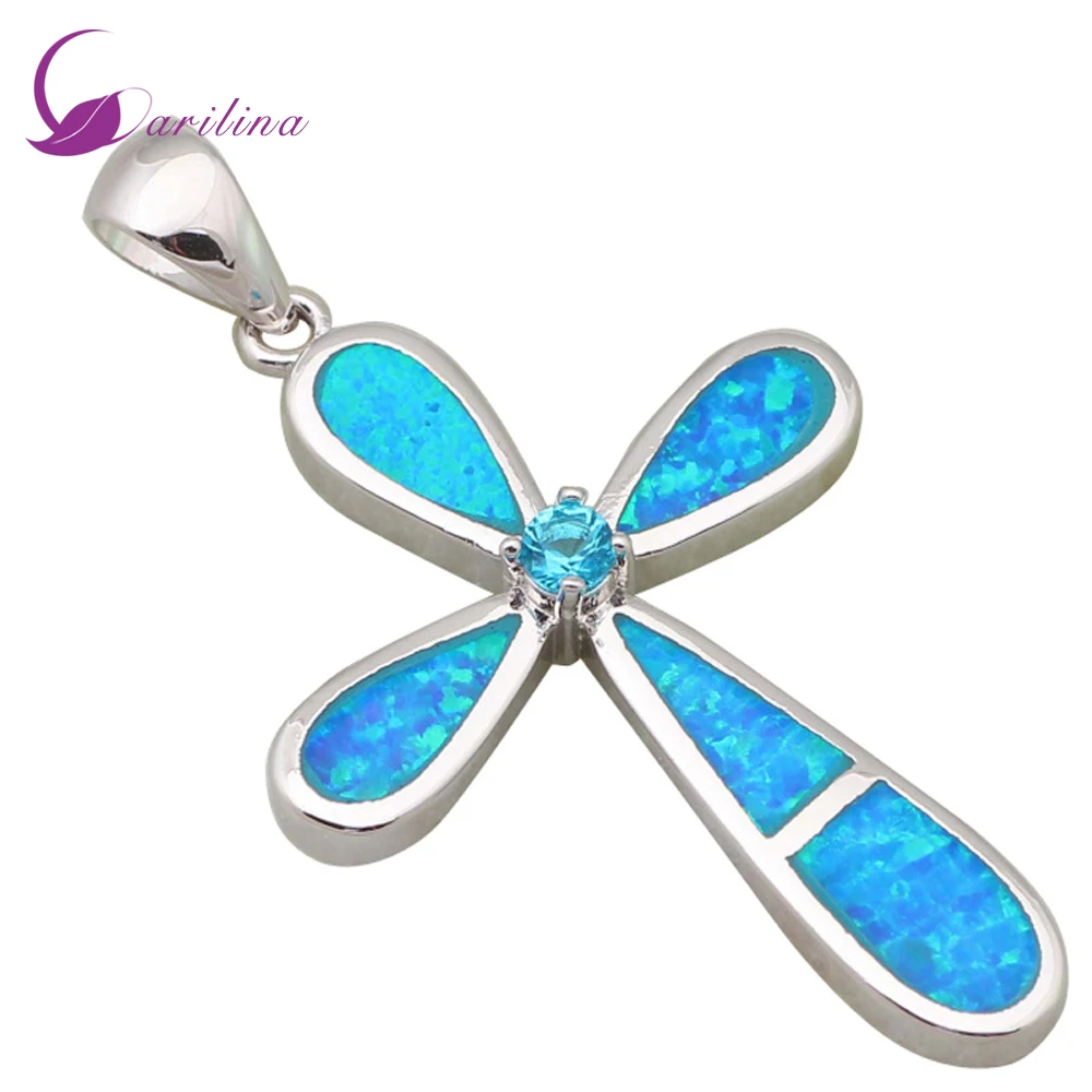 Best Quality Silver Color Pendant Cross Blue Opal Pendant Sky Blue Zircon Pendant For Women Fashion Jewelry P027
Best Quality Silver Color Pendant Cross Blue Opal Pendant Sky Blue Zircon Pendant For Women Fashion Jewelry P027