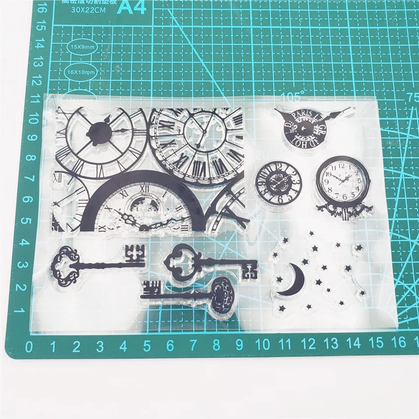 New Retro Clock Keys Stamp Transparent Clear Stamps Silicone Seal for DIY Scrapbooking Card Making Photo Album Decoration Crafts
New Retro Clock Keys Stamp Transparent Clear Stamps Silicone Seal for DIY Scrapbooking Card Making Photo Album Decoration Crafts