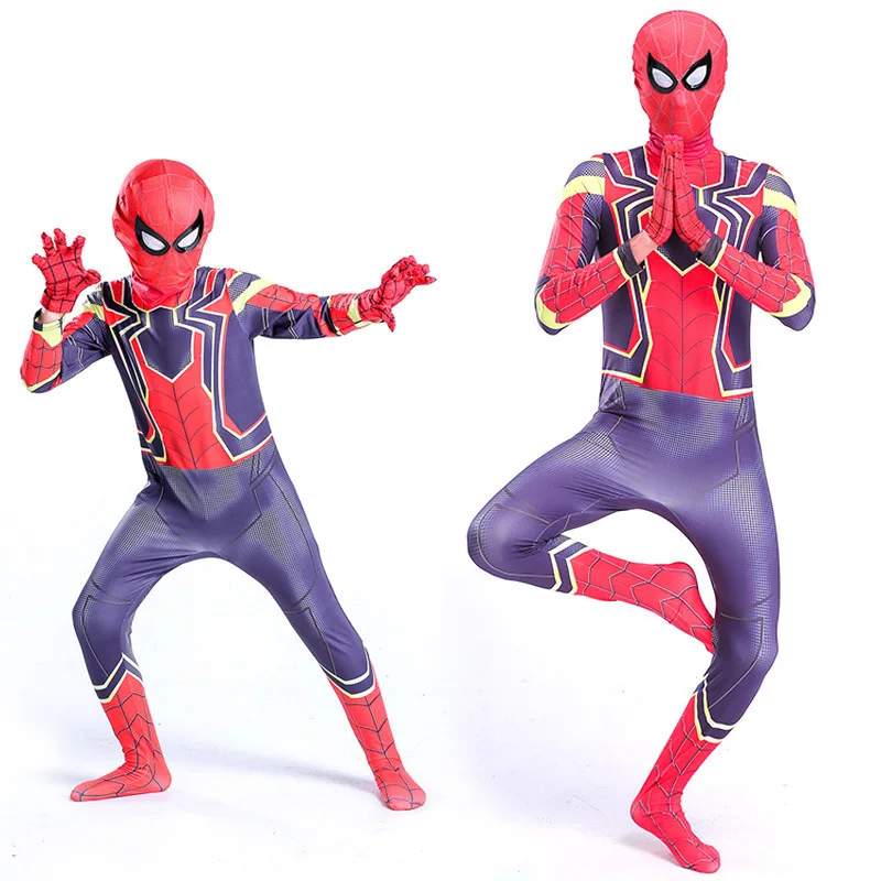2099 костюм Человека паука для взрослых детская маска вечерние костюмы Железный