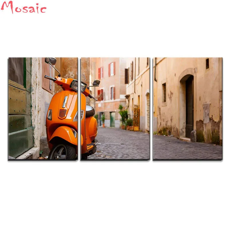 Full square Drill 5D DIY Diamond Painting 3pcs Old City Street Motorbike Rome Italy. Embroidery Cross Stitch Mosaic Rhinestone
Full square Drill 5D DIY Diamond Painting 3pcs Old City Street Motorbike Rome Italy. Embroidery Cross Stitch Mosaic Rhinestone
