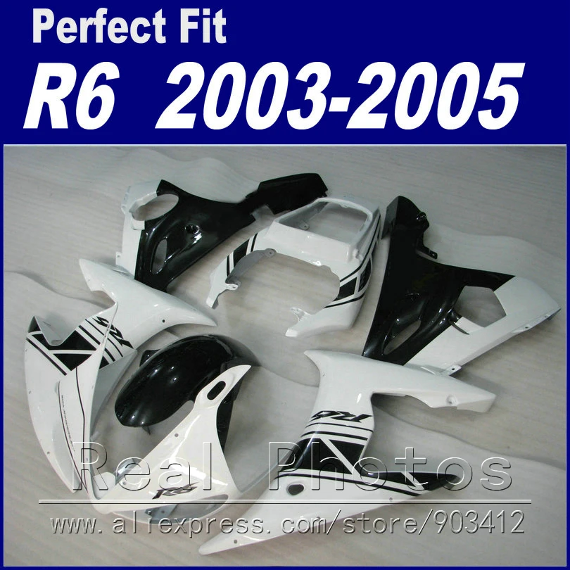 Full set bodywork for YAMAHA R6 fairing kit 2003 2004 2005 black white Fit YZF R6 fairings 03 04 05
Full set bodywork for YAMAHA R6 fairing kit 2003 2004 2005 black white Fit YZF R6 fairings 03 04 05