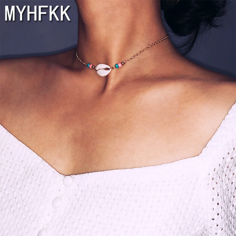 MYHFKK2019 богемные ювелирные изделия цвет цепи плетеные украшения Цвет бусины из
