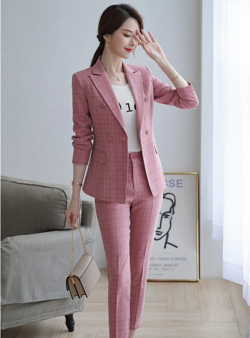 High Quality Fabric Formal Women Business Suits With Jackets and Pencil Pants Autumnn Winter Ladies Office Work Wear Blazers
High Quality Fabric Formal Women Business Suits With Jackets and Pencil Pants Autumnn Winter Ladies Office Work Wear Blazers