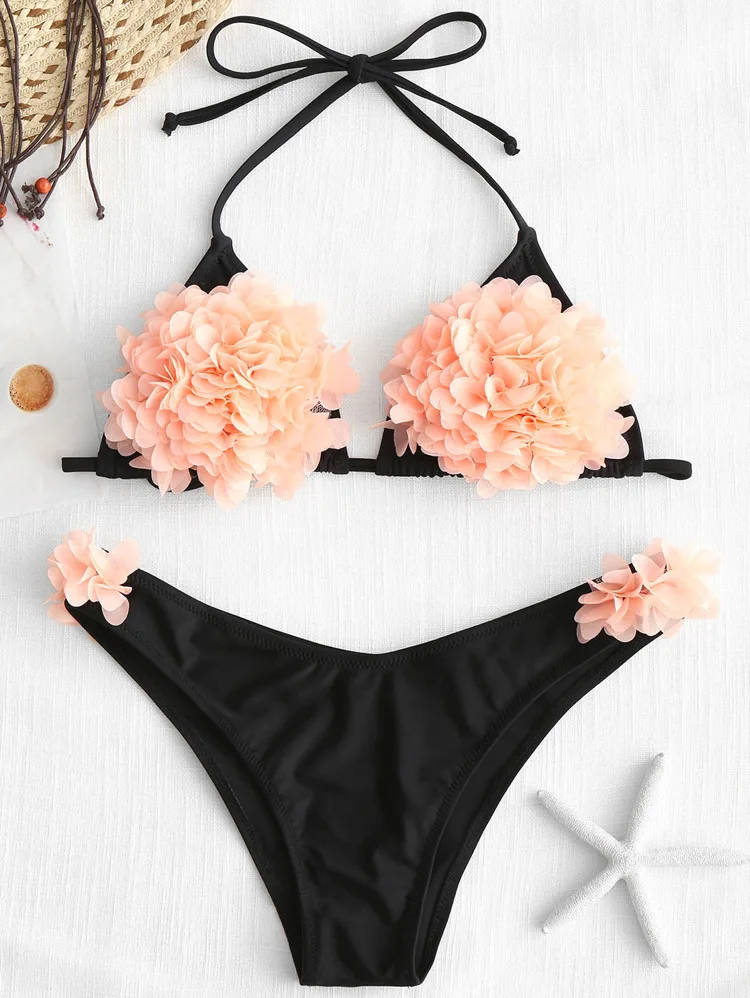IASKY 2018 Sexy Bikini Women Swimsuit 3D Flowers Swimwear Female Brazilian Bikini Set Beach Bathing Suit Biquini
IASKY 2018 Sexy Bikini Women Swimsuit 3D Flowers Swimwear Female Brazilian Bikini Set Beach Bathing Suit Biquini