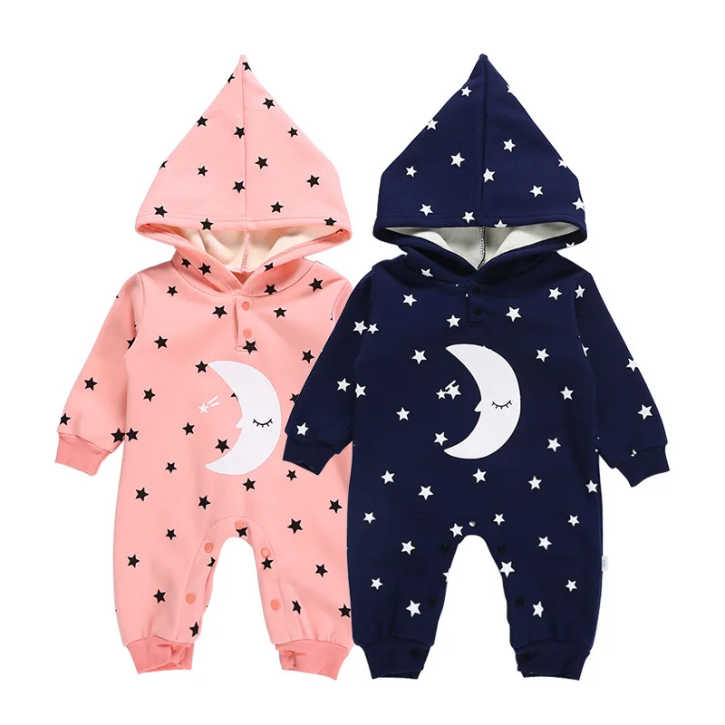 Pointy Hat Hooded Coat Children Sweater Rompers Moon Little Star Baby Clothing Autumn Winter Thick Cotton Baby Jumpsuits Outwear
Pointy Hat Hooded Coat Children Sweater Rompers Moon Little Star Baby Clothing Autumn Winter Thick Cotton Baby Jumpsuits Outwear