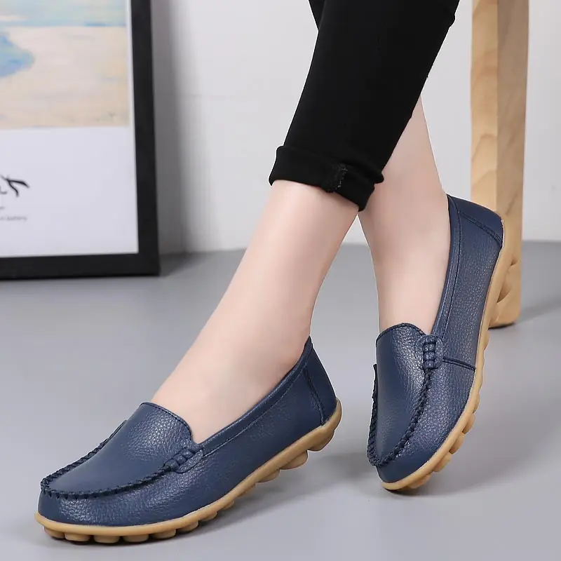 Women Shoes 2022 Slip on Leather Leather Shoes Women Loafers Casual Women's Flats Round Toe Solid Ladies Shoes Zapatos De Mujer
Women Shoes 2022 Slip on Leather Leather Shoes Women Loafers Casual Women's Flats Round Toe Solid Ladies Shoes Zapatos De Mujer