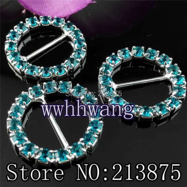 50pcs 22mm Peacock blue Glass Silver -plated bottom Rhinestone buckle,Crystal buckle,Round buckle full of crystal fit ribbon
50pcs 22mm Peacock blue Glass Silver -plated bottom Rhinestone buckle,Crystal buckle,Round buckle full of crystal fit ribbon