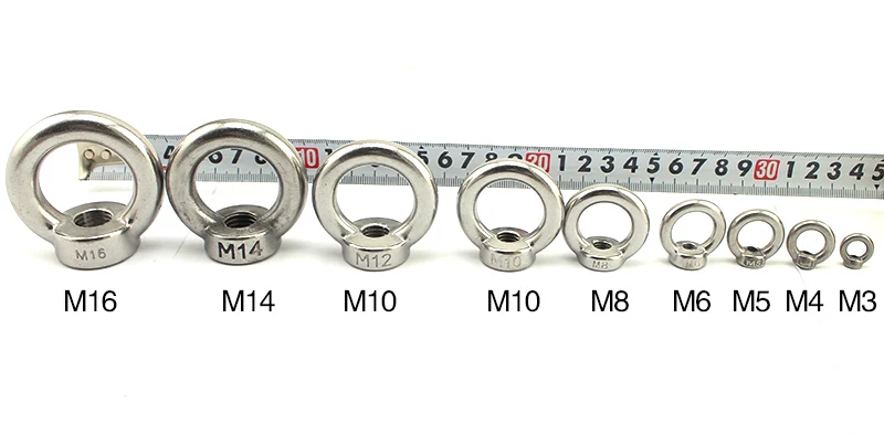 1PCS/LOT YT544B 304 Stainless Steel Eyenut Liftin Lifting Nut M6/8/10/12 Drop Shipping
1PCS/LOT YT544B 304 Stainless Steel Eyenut Liftin Lifting Nut M6/8/10/12 Drop Shipping