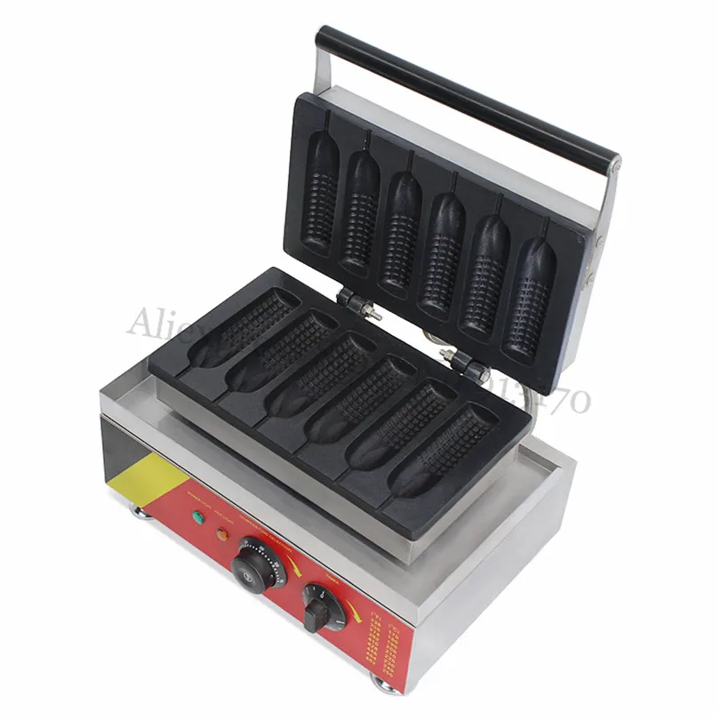 Electric Corn Muffin Hot Dog Waffle Maker Commercial Hotdog Waffle Machine 6 Moulds 220V 110V 1500W
Electric Corn Muffin Hot Dog Waffle Maker Commercial Hotdog Waffle Machine 6 Moulds 220V 110V 1500W