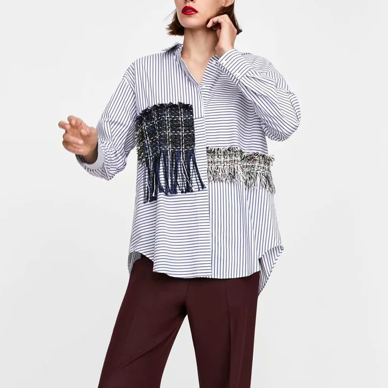 Ruique Women Hip Hop Style Casual Loose Shirts Girls 2018 Autumn New Fashion Striped Long Sleeve Buttons Ladies Tops Streetwear
Ruique Women Hip Hop Style Casual Loose Shirts Girls 2018 Autumn New Fashion Striped Long Sleeve Buttons Ladies Tops Streetwear