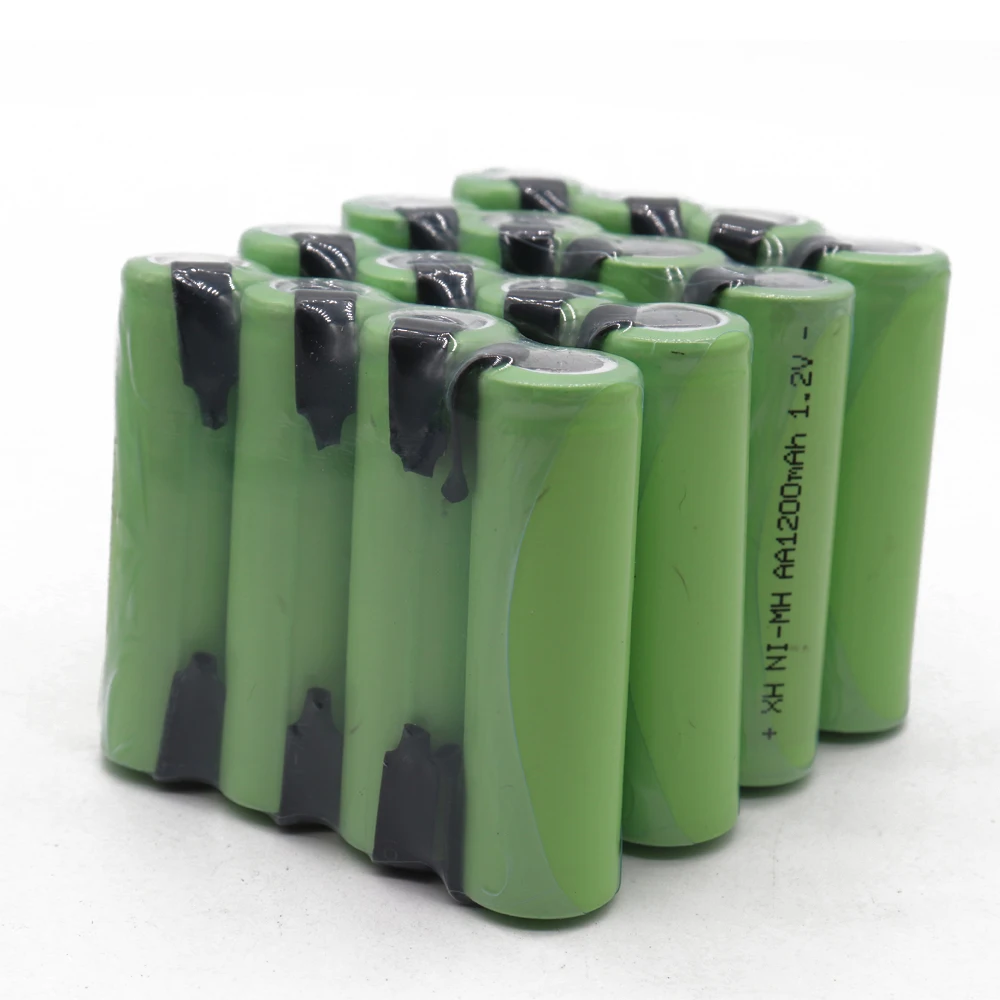 AA перезаряжаемая батарея 1 2 V 1200mah NiMH 14430 aa с припоем булавки для DIY электрическая