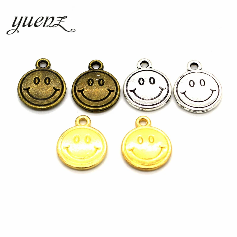 YuenZ 15 pcs 3 color Antique Silver Plated Smiley face Charms Pendant DIY Handmade Jewelry Accessories 16*13mm I102
YuenZ 15 pcs 3 color Antique Silver Plated Smiley face Charms Pendant DIY Handmade Jewelry Accessories 16*13mm I102