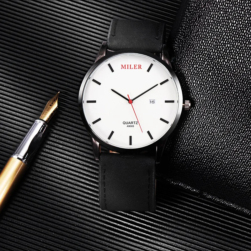 Fashion Watch Men Leather Strap Complete Calendar Male Quartz Watch Man Wristwatch Men's Military Sport Clock Relogio Masculino
Fashion Watch Men Leather Strap Complete Calendar Male Quartz Watch Man Wristwatch Men's Military Sport Clock Relogio Masculino