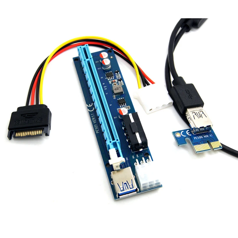 USB 3 0 Высокоскоростная передача PCI E Express 1X к 16X расширитель адаптер для передачи