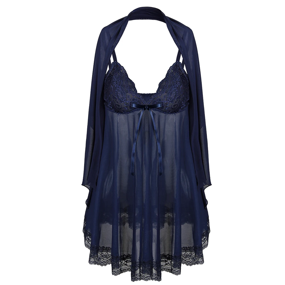 Women Plus Size Lingerie S- 5xl 6xl Sexy Lingerie Nightdress Lace See Trough Shawl + Dress + T Panties Sexy Costume Lenceria
Women Plus Size Lingerie S- 5xl 6xl Sexy Lingerie Nightdress Lace See Trough Shawl + Dress + T Panties Sexy Costume Lenceria