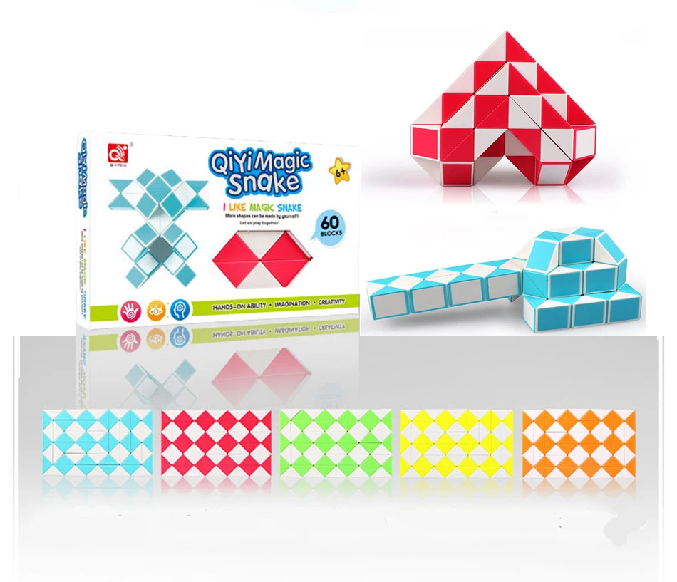 QiYi 60 Blocks Snake Magic Cube Blocks Snake Twist Puzzle 60 Blocks Magic Ruler Christmas Gifts For Kids
QiYi 60 Blocks Snake Magic Cube Blocks Snake Twist Puzzle 60 Blocks Magic Ruler Christmas Gifts For Kids