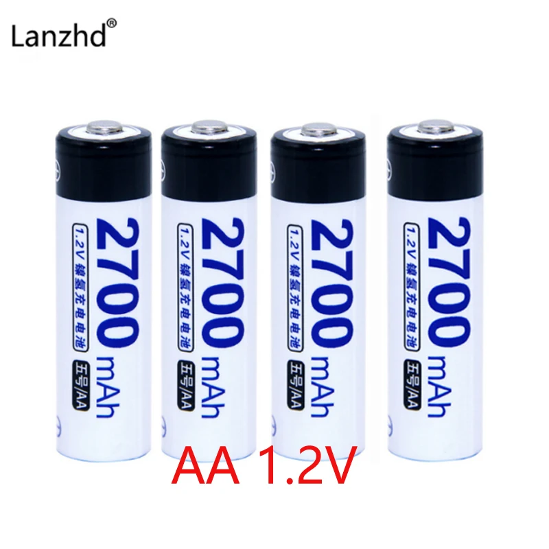 AA rechargeable batteries 1.2V battery 2700mA Ni-MH Batteries in Actual High Capacity Batteries Cell For toy Cameras
AA rechargeable batteries 1.2V battery 2700mA Ni-MH Batteries in Actual High Capacity Batteries Cell For toy Cameras